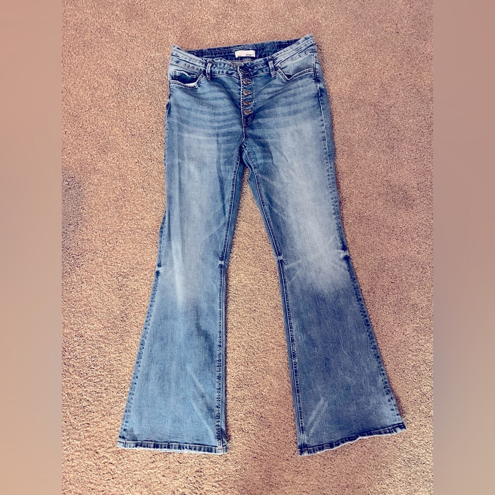 Vervet Light Wash Flare Jeans